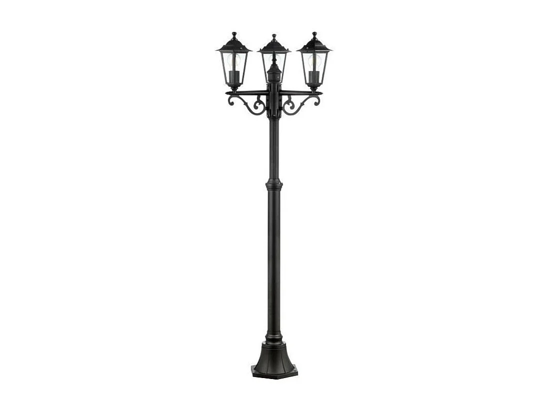 Elegante Schwarze Brilliant Laterne 82x31x27 cm ohne LED für Innen- und Außendekoration