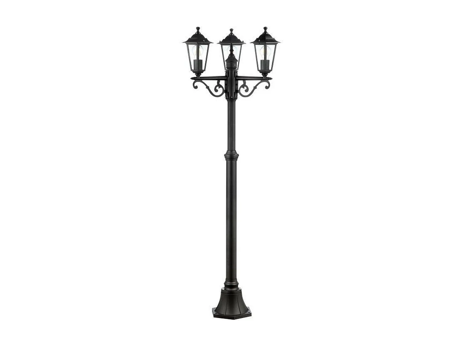 Lanterne Noire Brilliant élégante 82x31x27 cm sans LED pour déco intérieure et extérieure