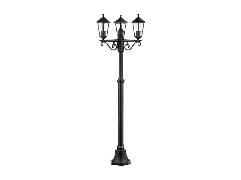 Elegante Schwarze Brilliant Laterne 82x31x27 cm ohne LED für Innen- und Außendekoration
