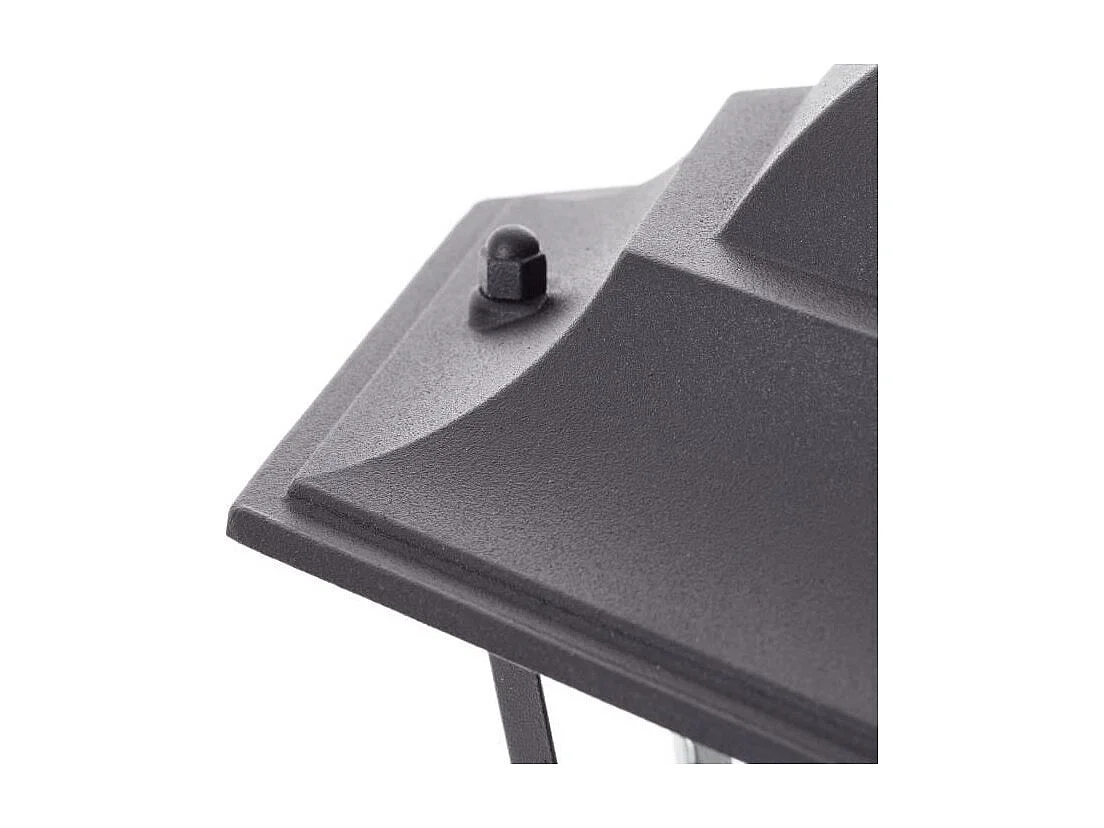 Lampadaire extérieur Carleen noir E27 60W IP44 métal/verre, hauteur 100 cm, ampoule non incluse