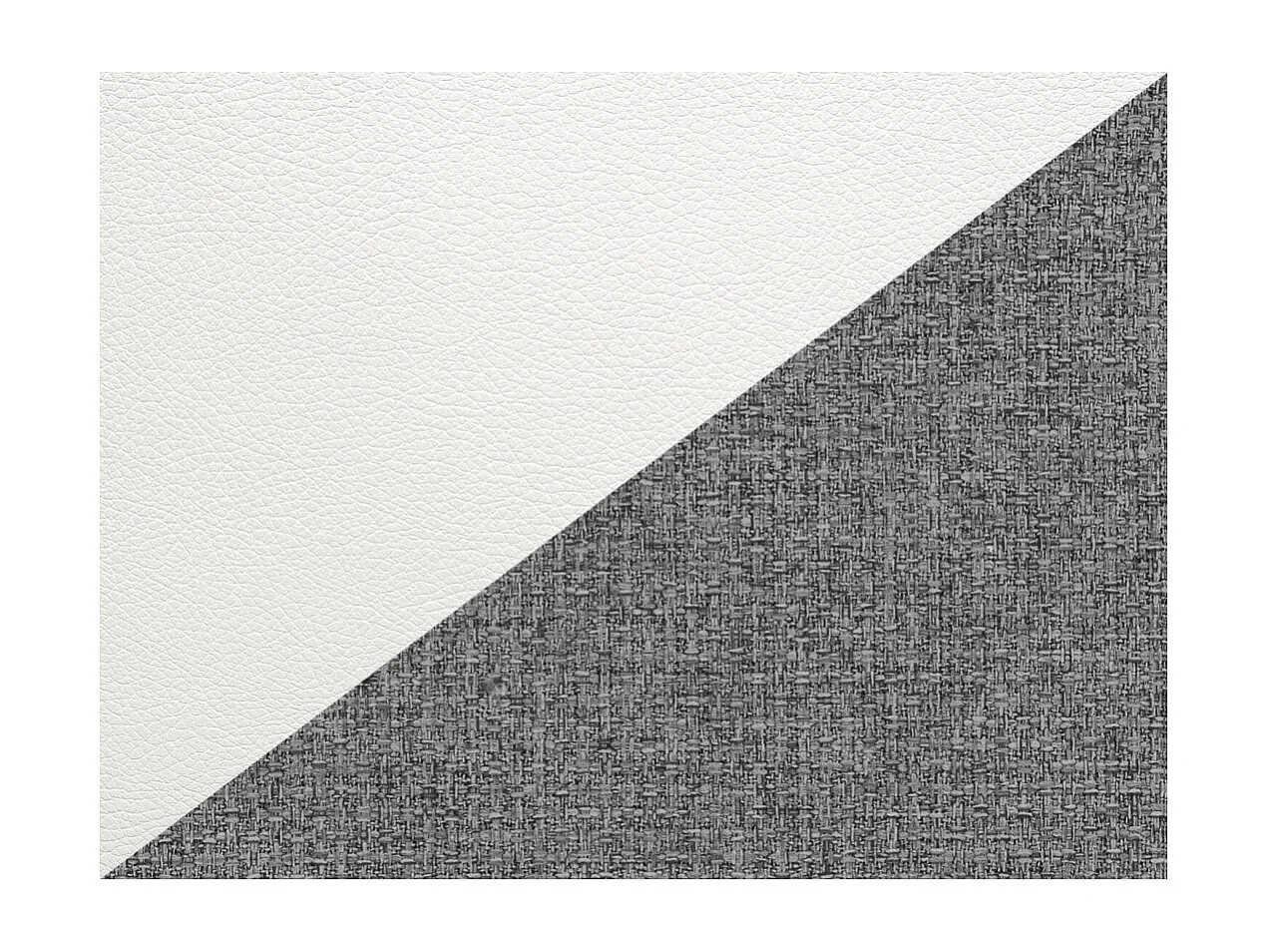 PACK - Canapé de relaxation ROSS électrique 3 places et fauteuil en tissu et simili - Blanc/Gris