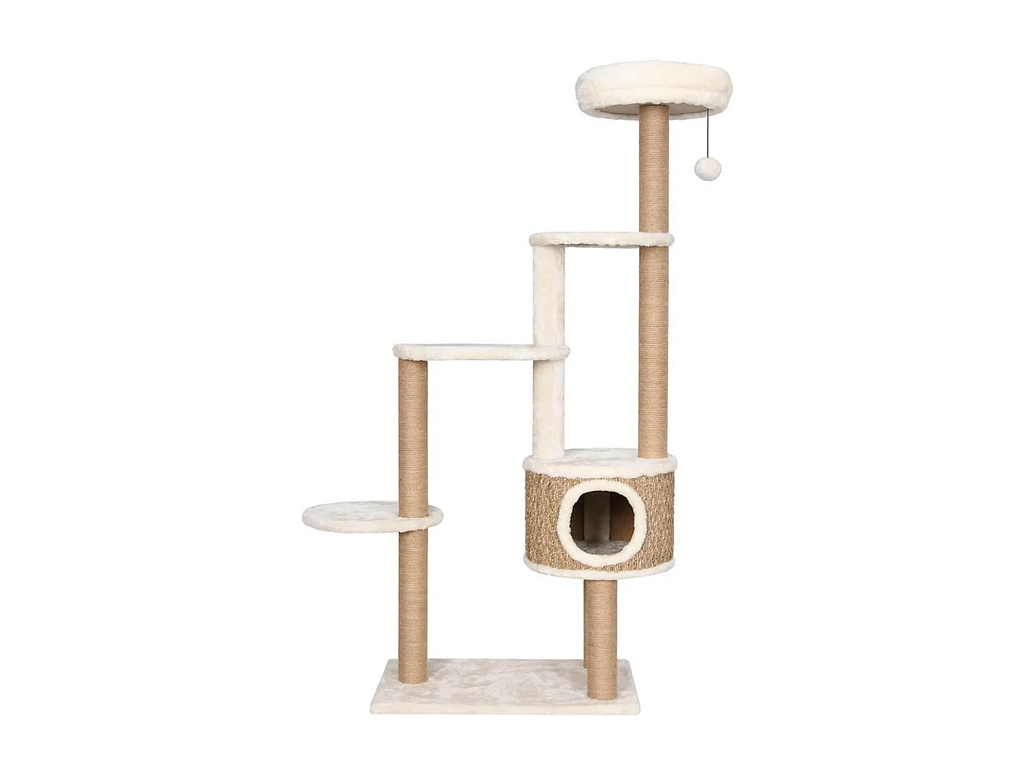 Árbol para gatos cojín lujo poste rascador hierba marina 148 cm