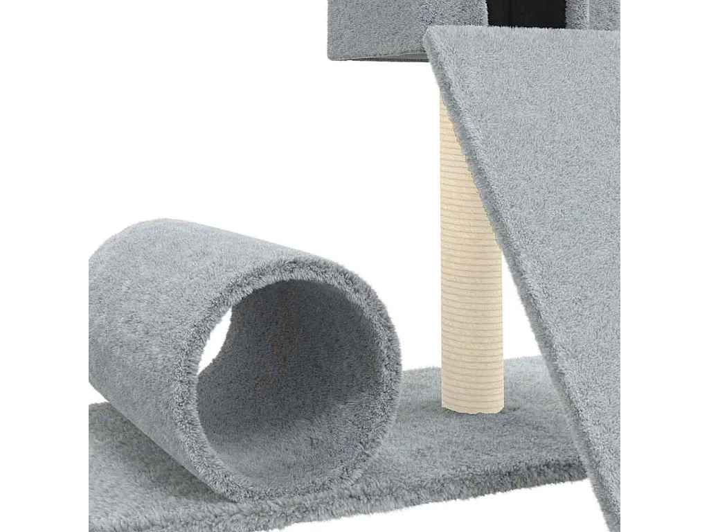 Arbre à chat avec griffoir en sisal Gris clair 59 cm