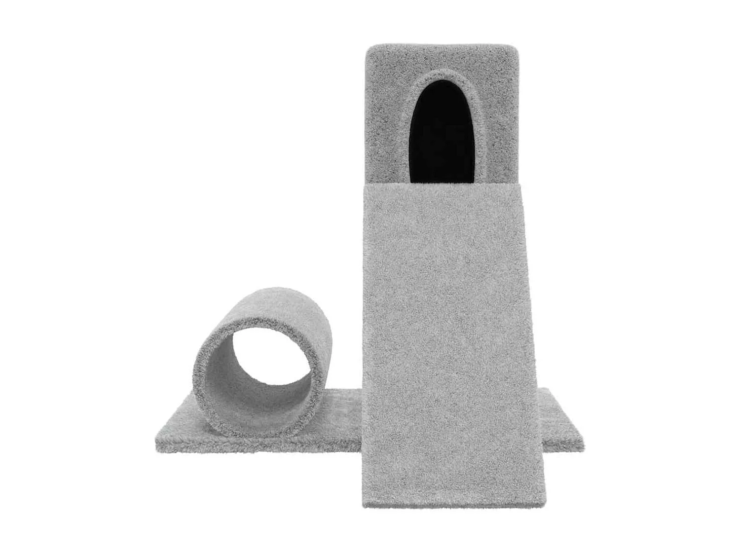 Arbre à chat avec griffoir en sisal Gris clair 59 cm