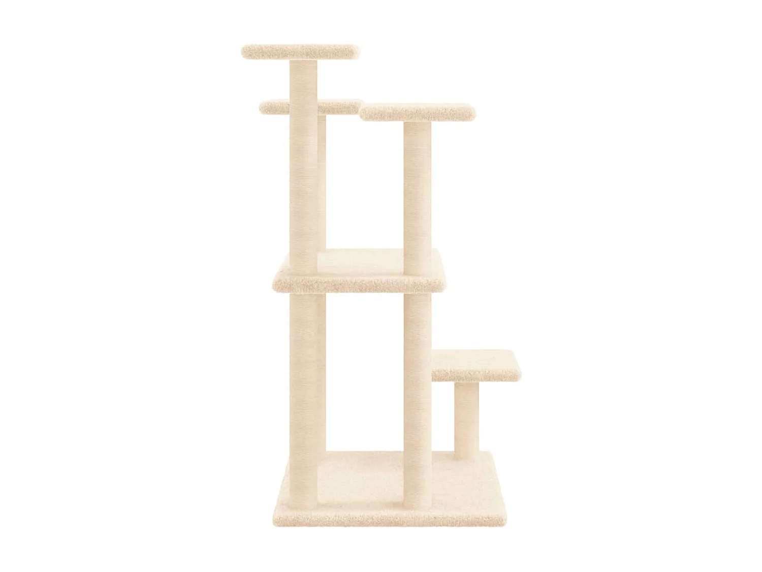 Arbres à chat avec plates-formes crème 98,5 cm