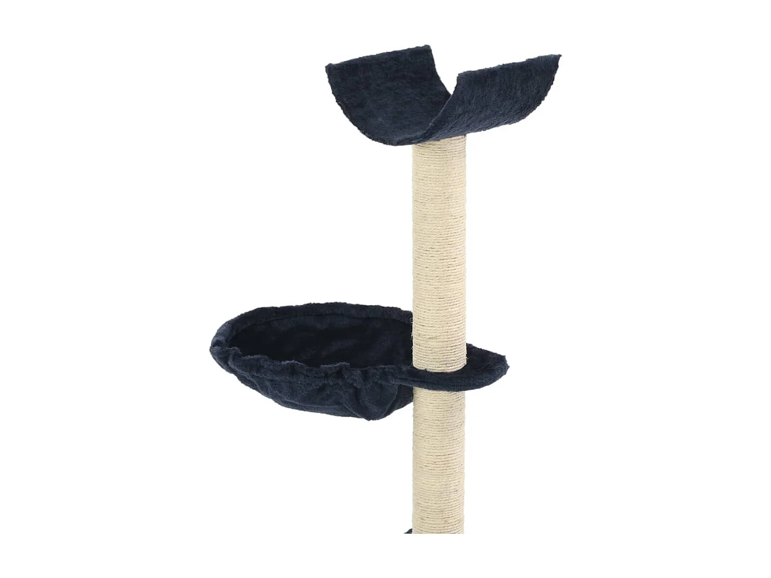 Rascador para gatos con poste de sisal 105 cm azul