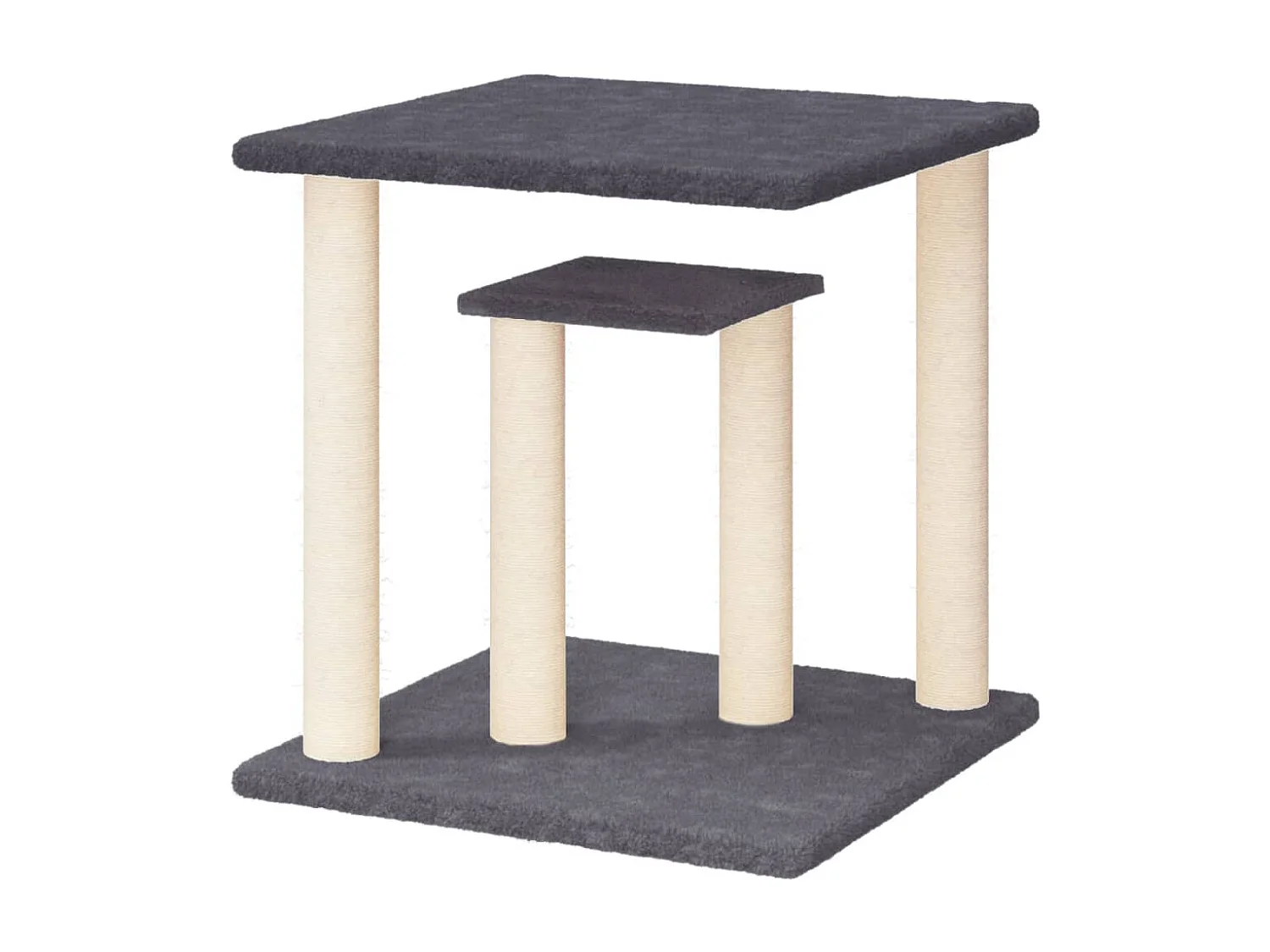 Arbres à chat avec plates-formes gris foncé 50 cm