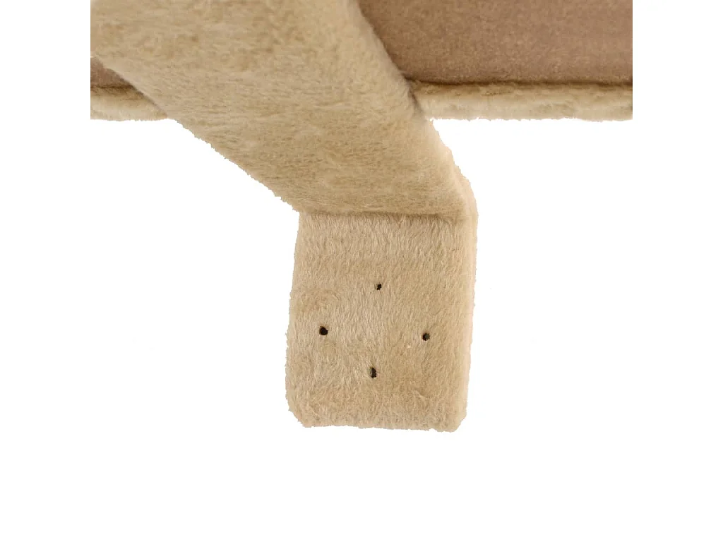 Rascador de gatos de pared con poste de sisal 194 cm beige