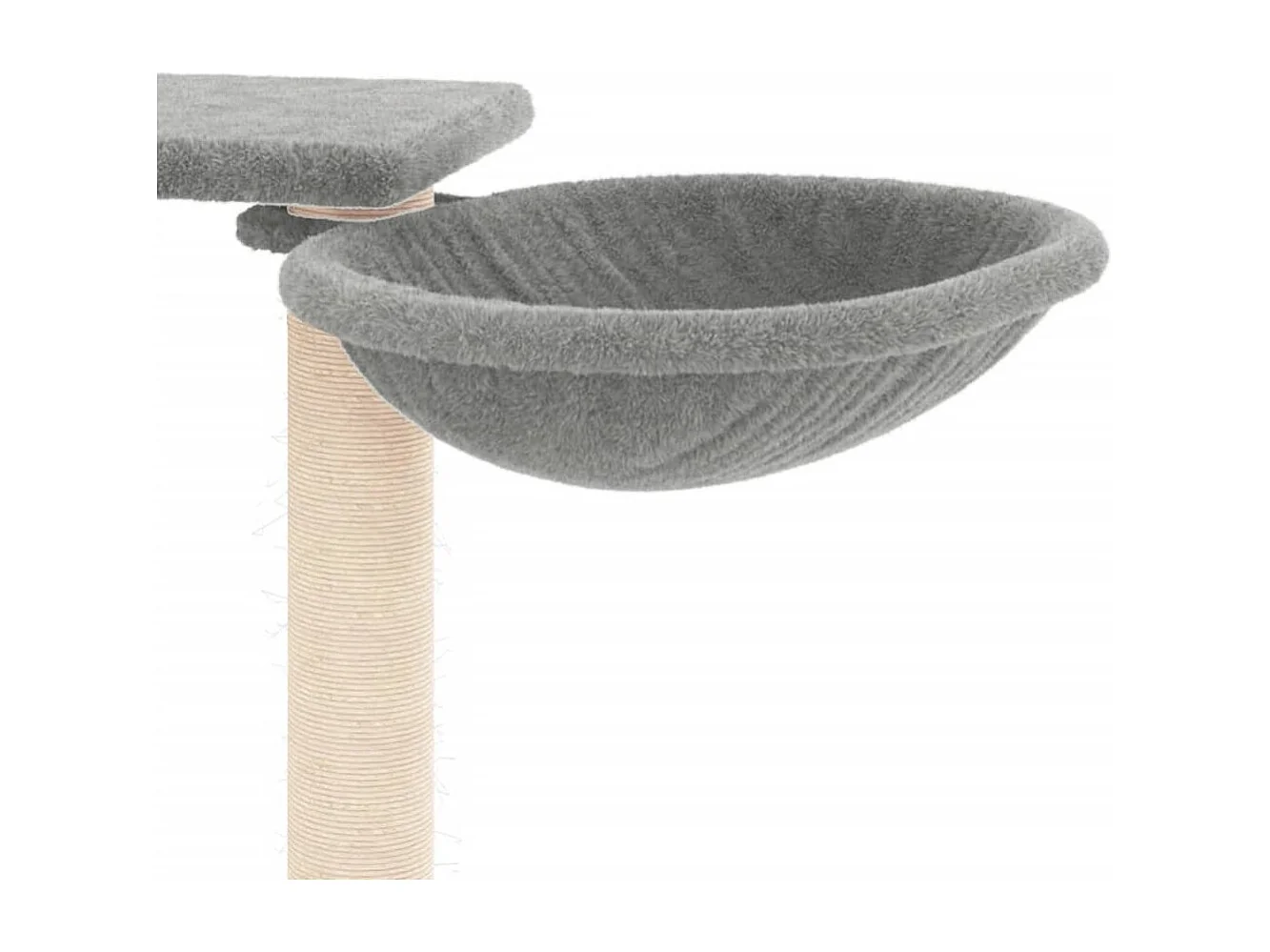 Arbre à chat avec griffoirs gris clair 82 cm