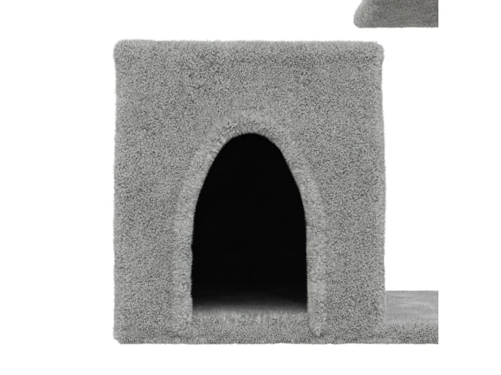 Arbre à chat avec griffoirs en sisal gris clair 50,5 cm