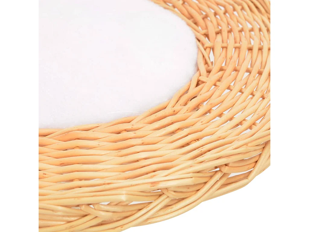 Rascador para gatos con poste de sisal madera natural de sauce