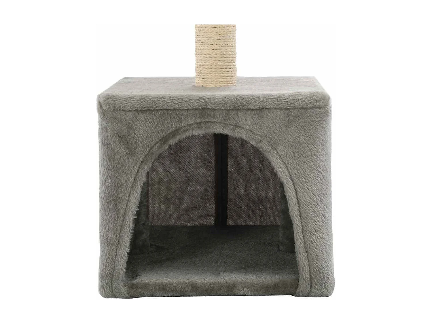 Arbre à chat avec griffoirs en sisal 55 cm Gris