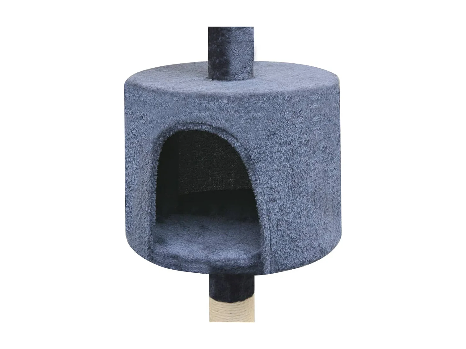 Arbre à chat avec griffoirs en sisal 125 cm Bleu foncé