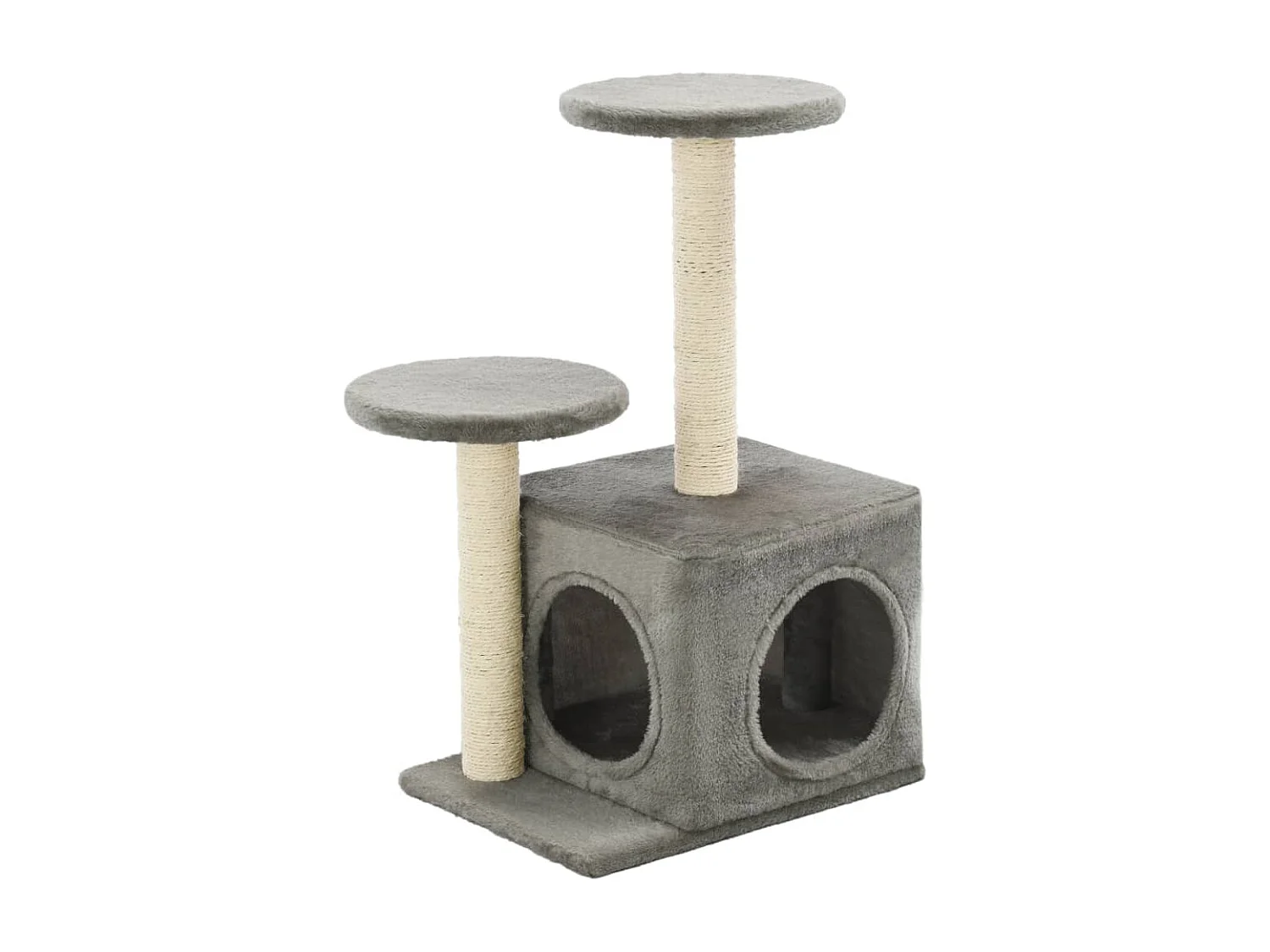 Arbre à chat avec griffoirs en sisal 60 cm Gris