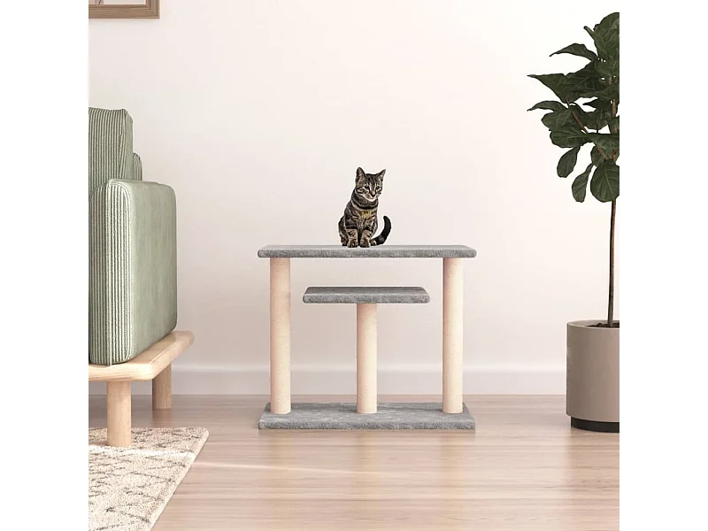 Arbres à chat avec plates-formes gris clair 62,5 cm