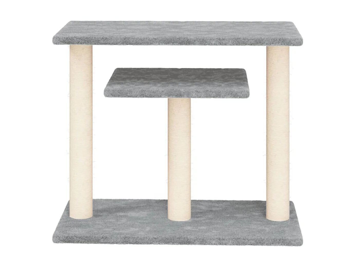 Arbres à chat avec plates-formes gris clair 62,5 cm