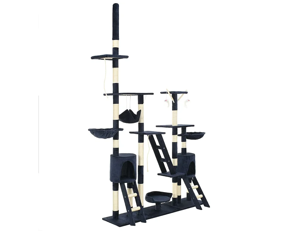 Arbre à chat avec griffoirs en sisal 230-250 cm Bleu