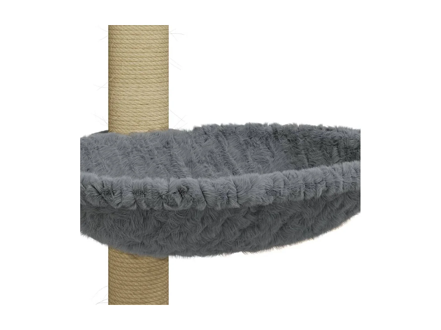 Arbre à chat avec griffoir en sisal Gris clair 74 cm