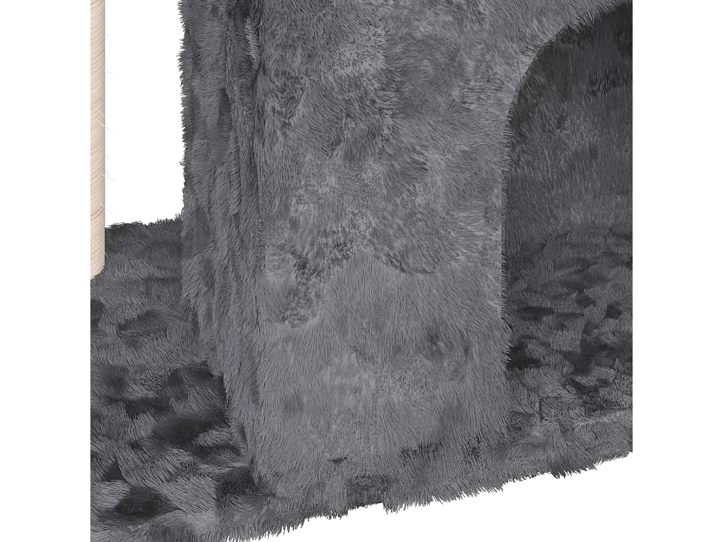 Arbre à chat avec griffoir en sisal Gris foncé 51 cm