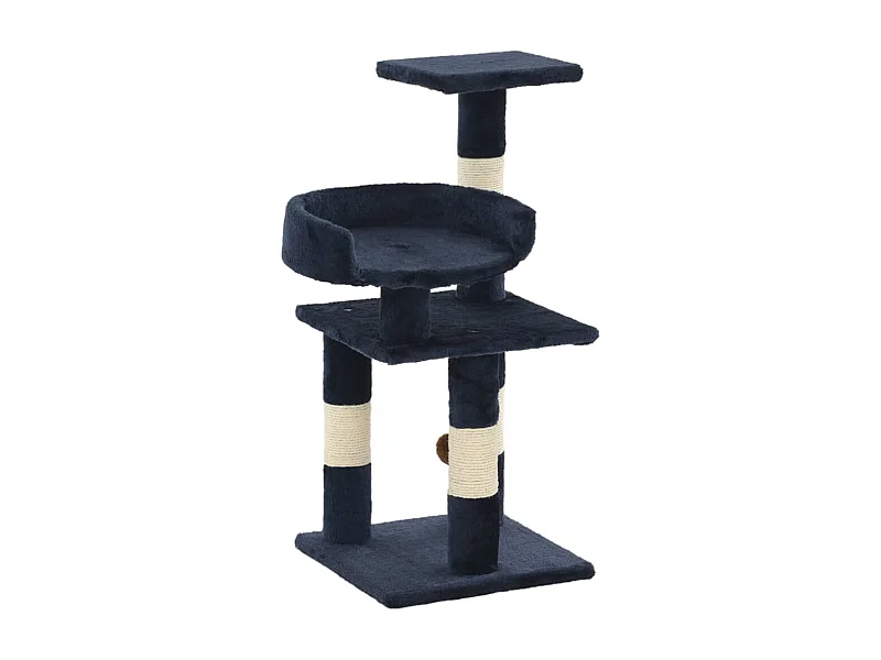Arbre à chat avec griffoirs en sisal 65 cm Bleu