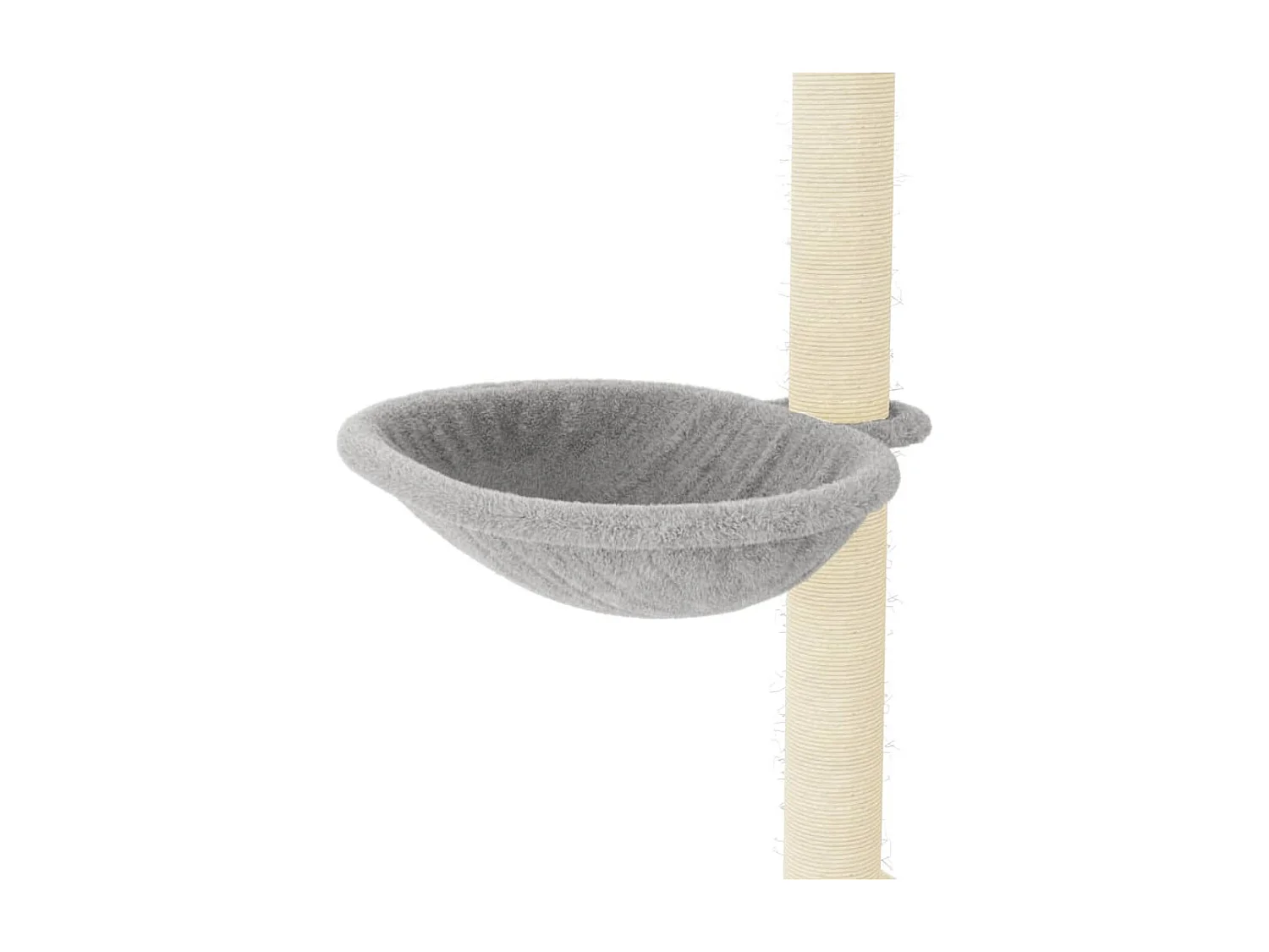 Arbre à chat avec griffoirs en sisal Gris clair 95 cm