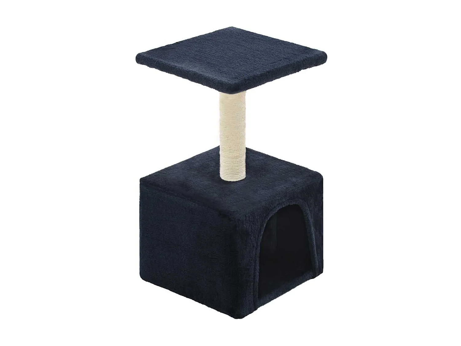 Arbre à chat avec griffoir en sisal 55 cm Bleu foncé