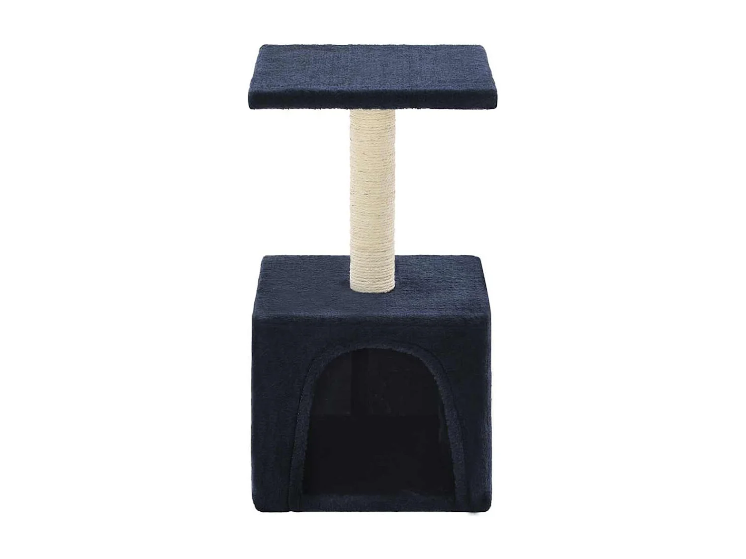 Arbre à chat avec griffoir en sisal 55 cm Bleu foncé