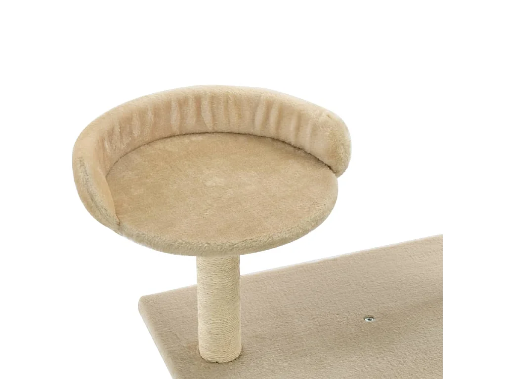 Arbre à chat avec griffoirs en sisal 95 cm Beige
