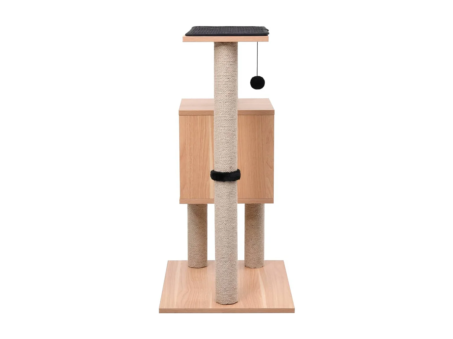 Rascador para gatos con alfombra rascadora de sisal 82 cm