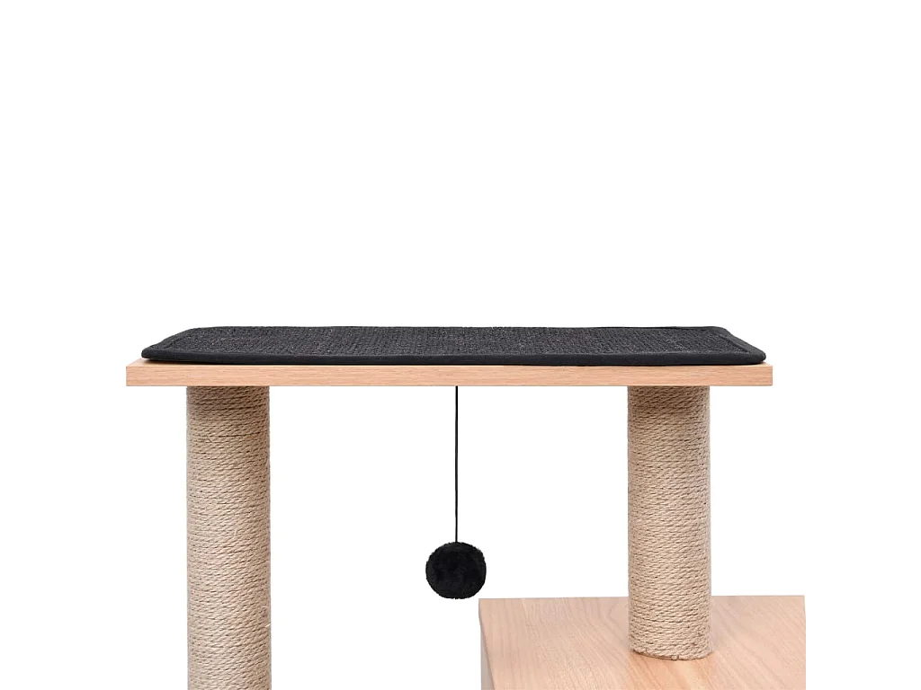 Rascador para gatos con alfombra rascadora de sisal 82 cm