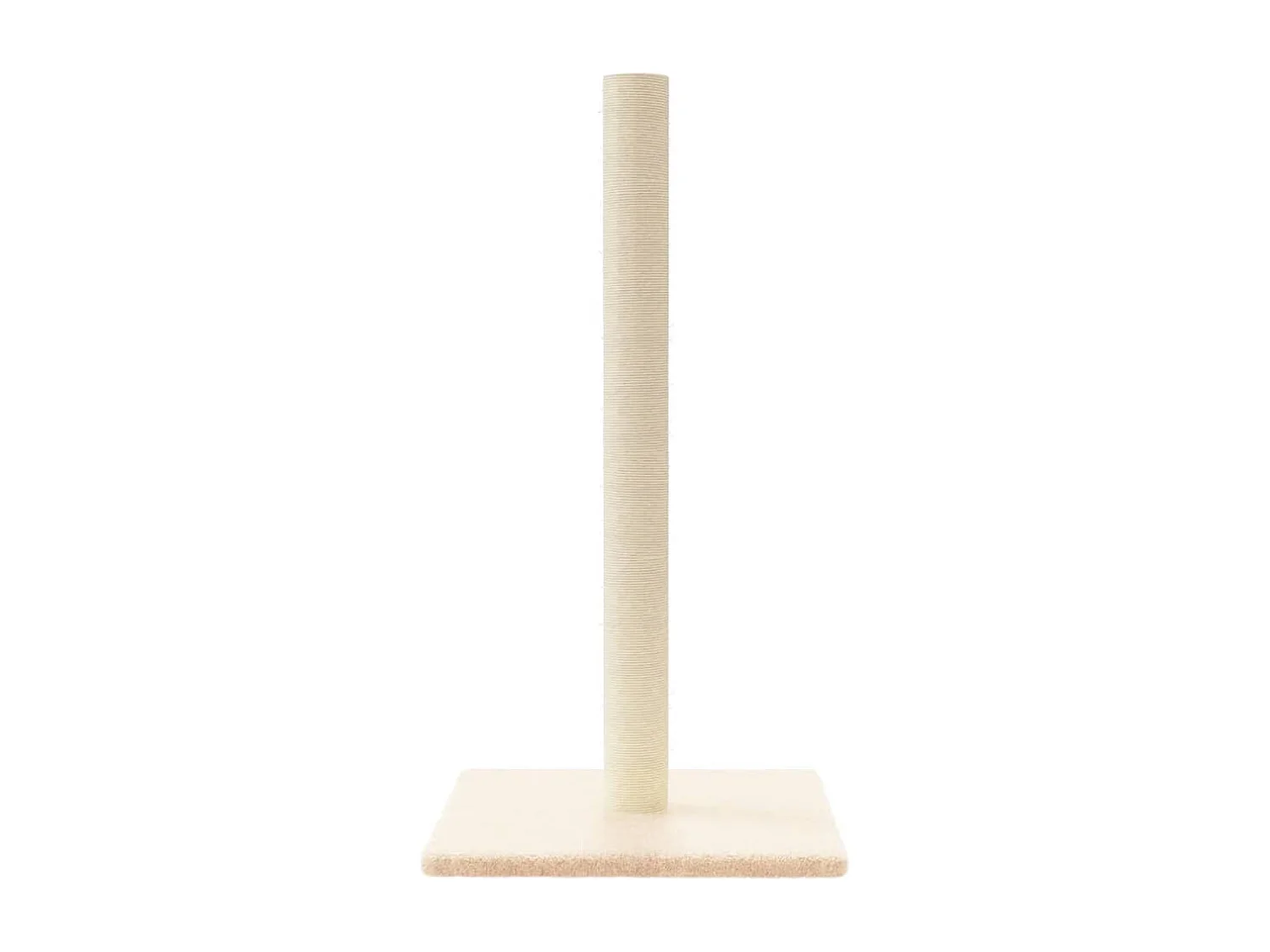 Poste rascador para gatos crema 35x35x70 cm