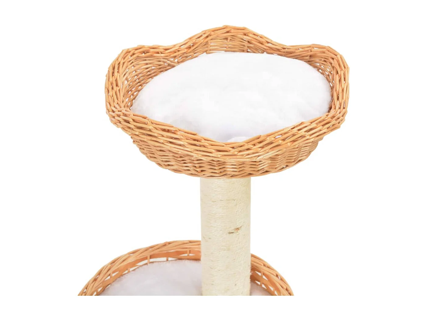 Arbre à chat avec griffoir en sisal Naturel Bois de saule