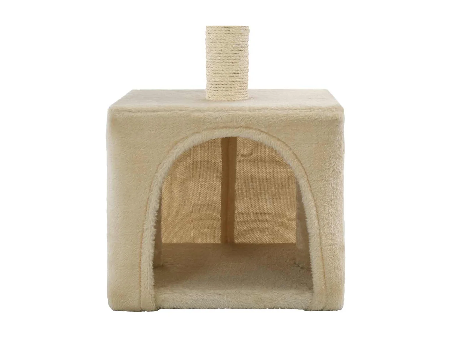 Arbre à chat avec griffoirs en sisal 55 cm Beige