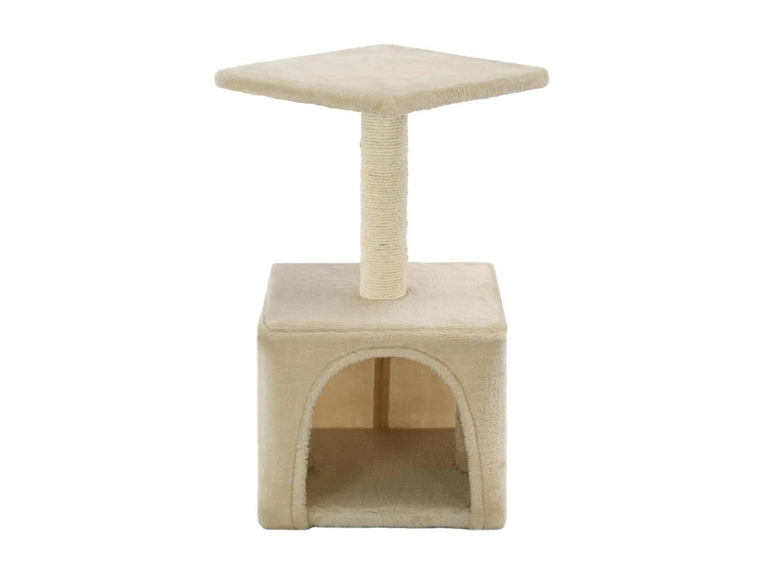Arbre à chat avec griffoirs en sisal 55 cm Beige