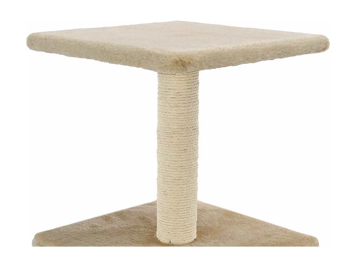 Arbre à chat avec griffoirs en sisal 55 cm Beige