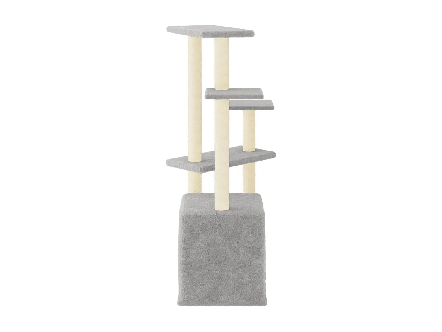 Arbre à chat avec griffoirs en sisal gris clair 107,5 cm