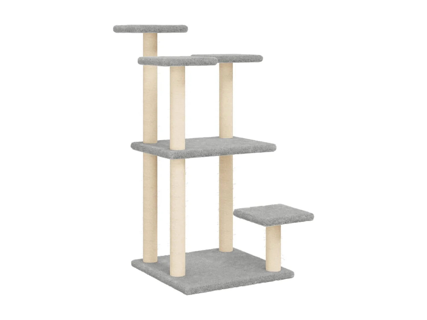 Arbres à chat avec plates-formes gris clair 98,5 cm