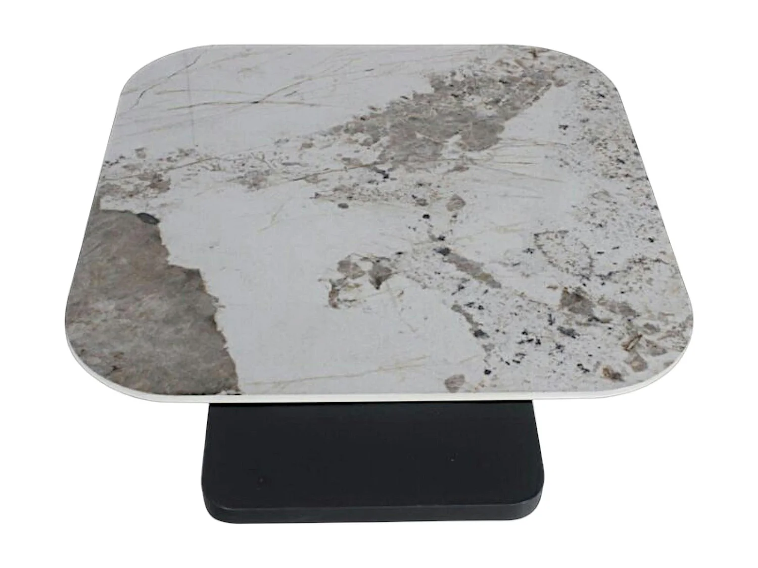 Table basse céramique marbrée plateaux déployants LOMBARDIE