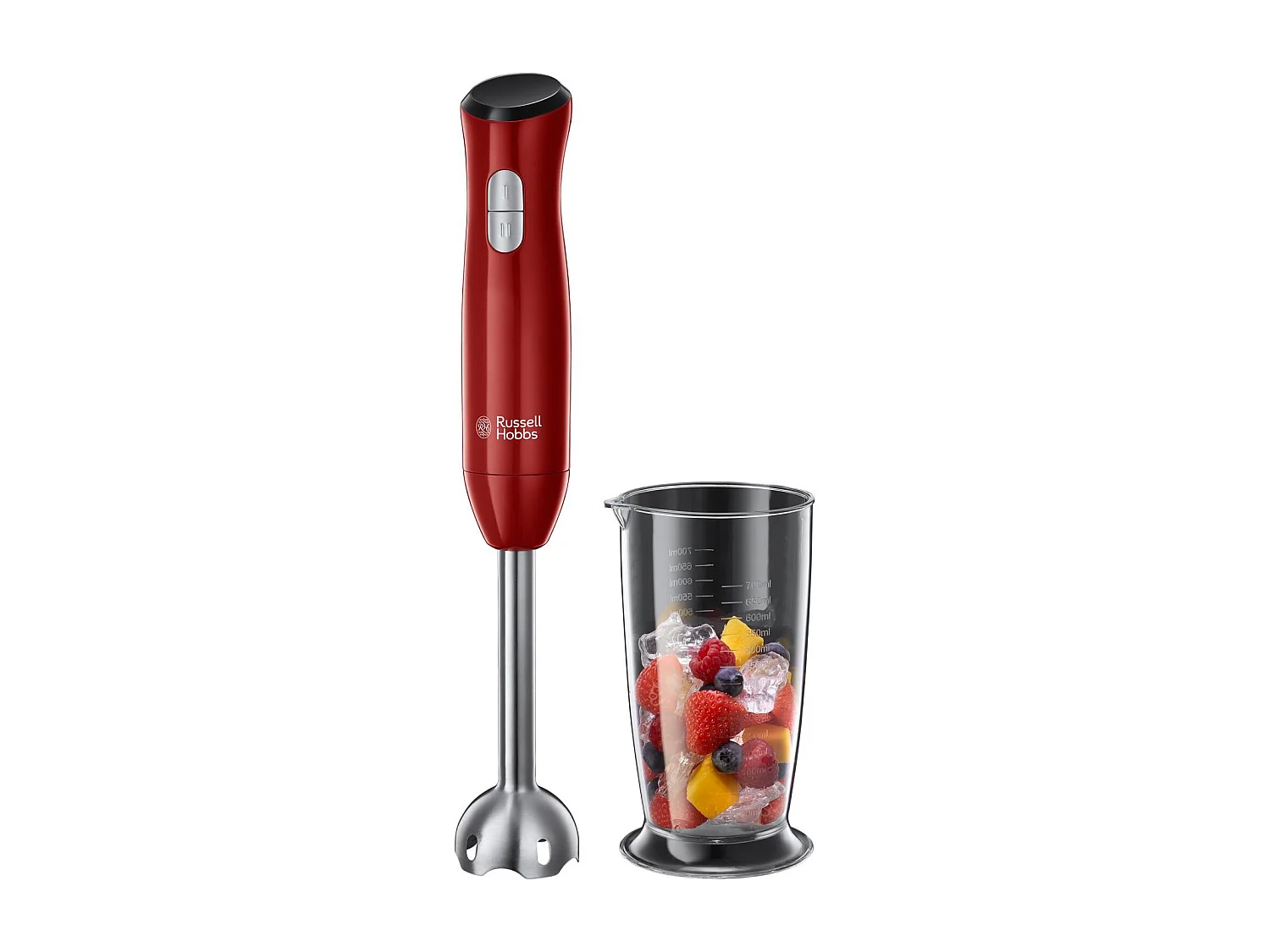 RUSSELL HOBBS 24690-56 Mixeur plongeant Desire - 500 W - Rouge intense