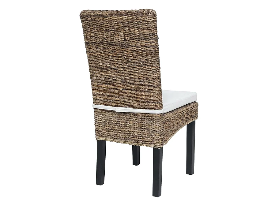 Silla de Rattan Natural 48 Cm Estilo Colonial Natural-88x66x63
