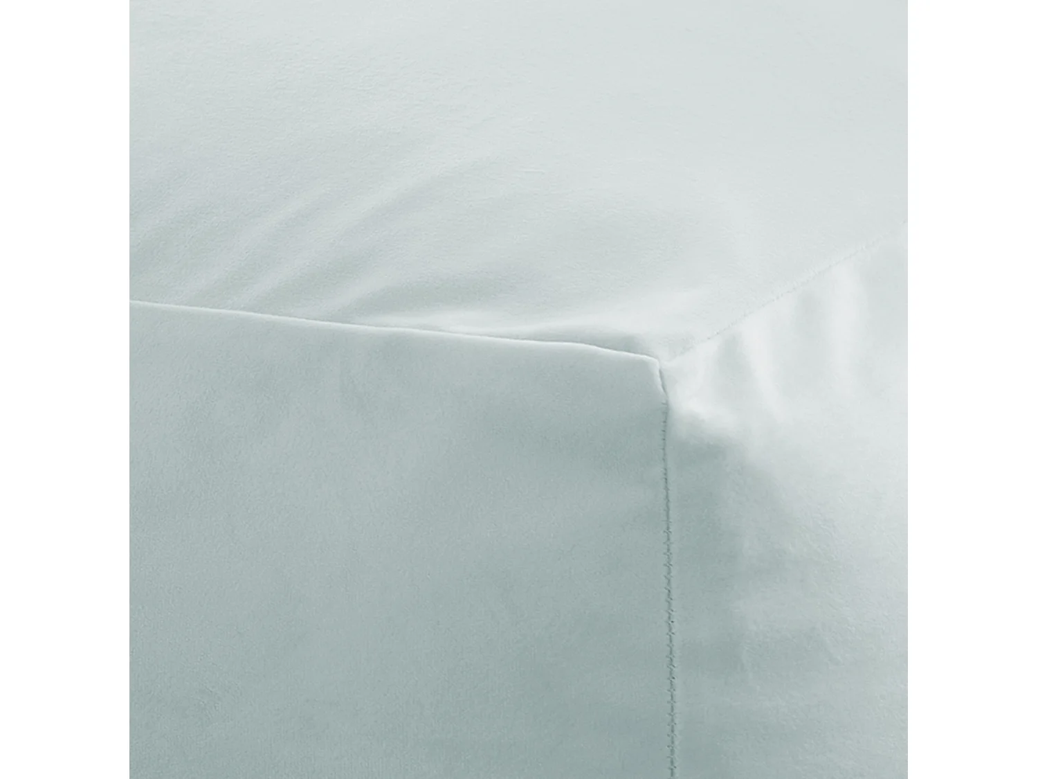 Pouf carré 50x50cm velours bleu glacier Palau