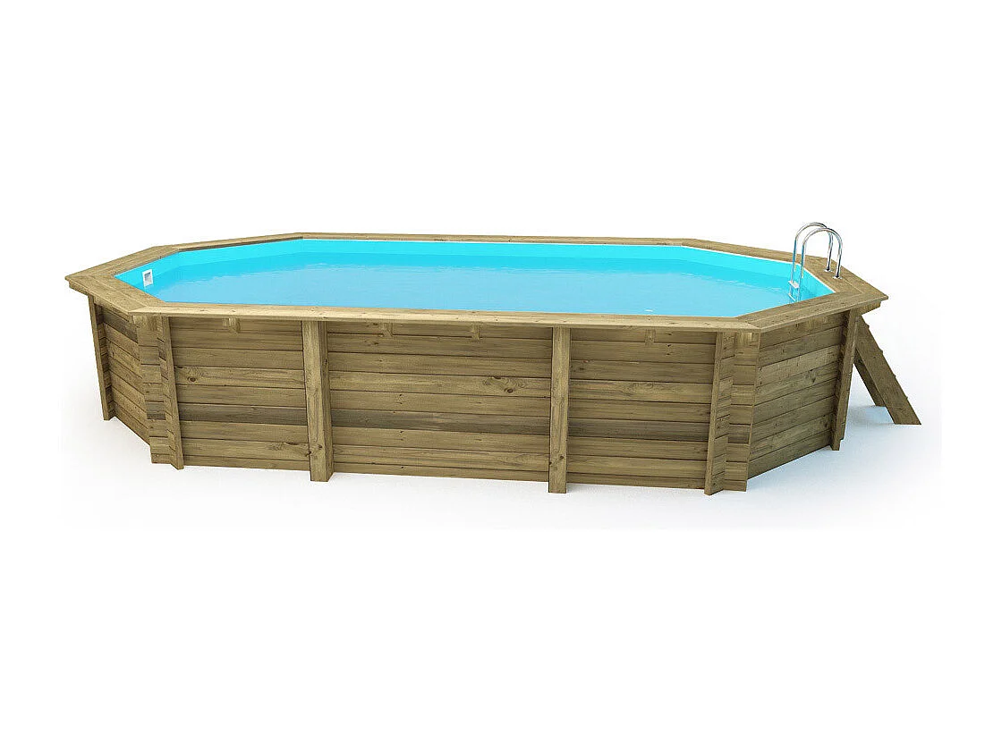 Piscine bois " Brazilia 145 "  5.86 x 3.86 x 1.44 m