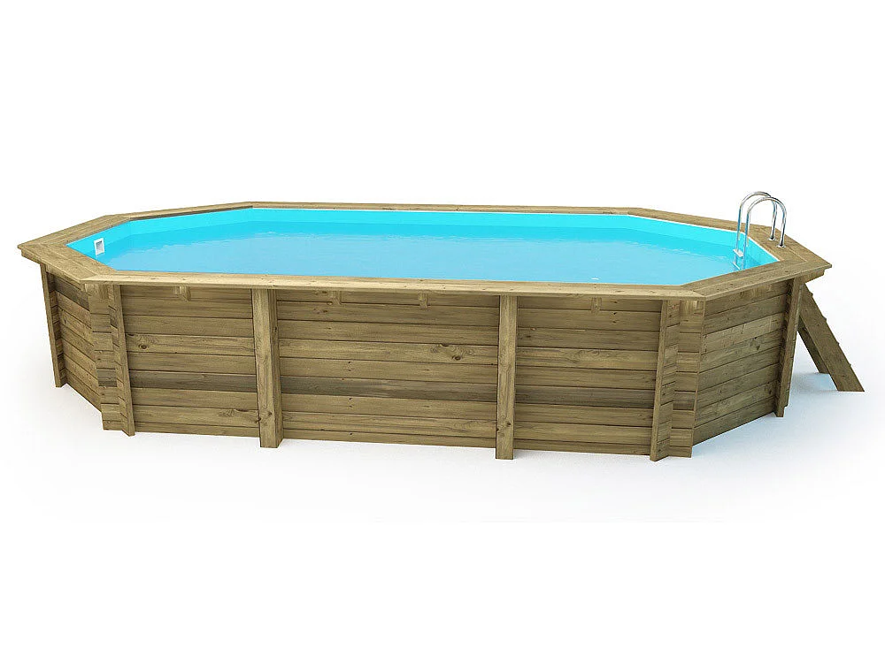 Piscine bois " Brazilia 145 "  5.86 x 3.86 x 1.44 m