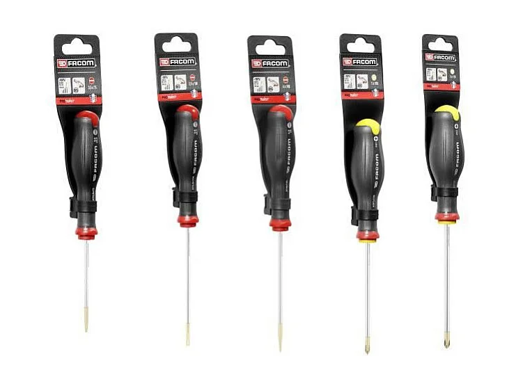 Caisse à outils 5 tournevis Protwist + 6 clés mixtes OVG + 9 clés mâles + scie métaux + pince