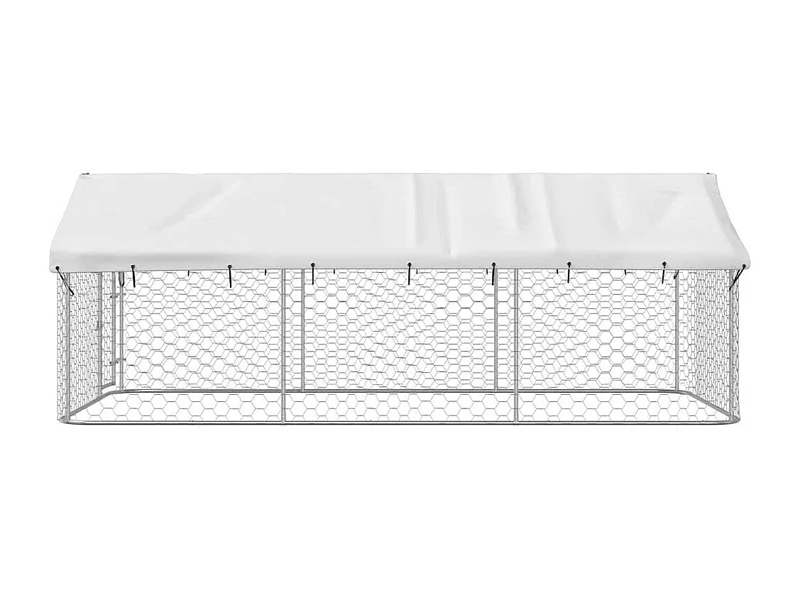 Chenil extérieur avec toit 400x200x150 cm