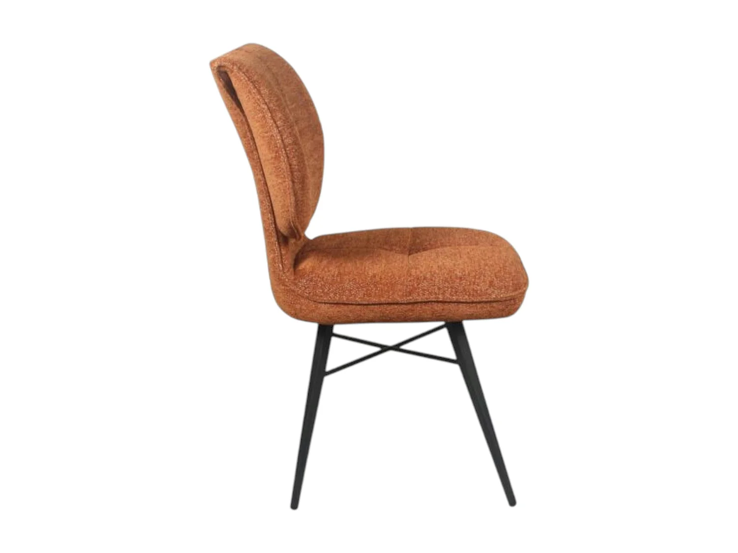 Chaise tissu rouille à dossier double (lot de 2) LIGURIE