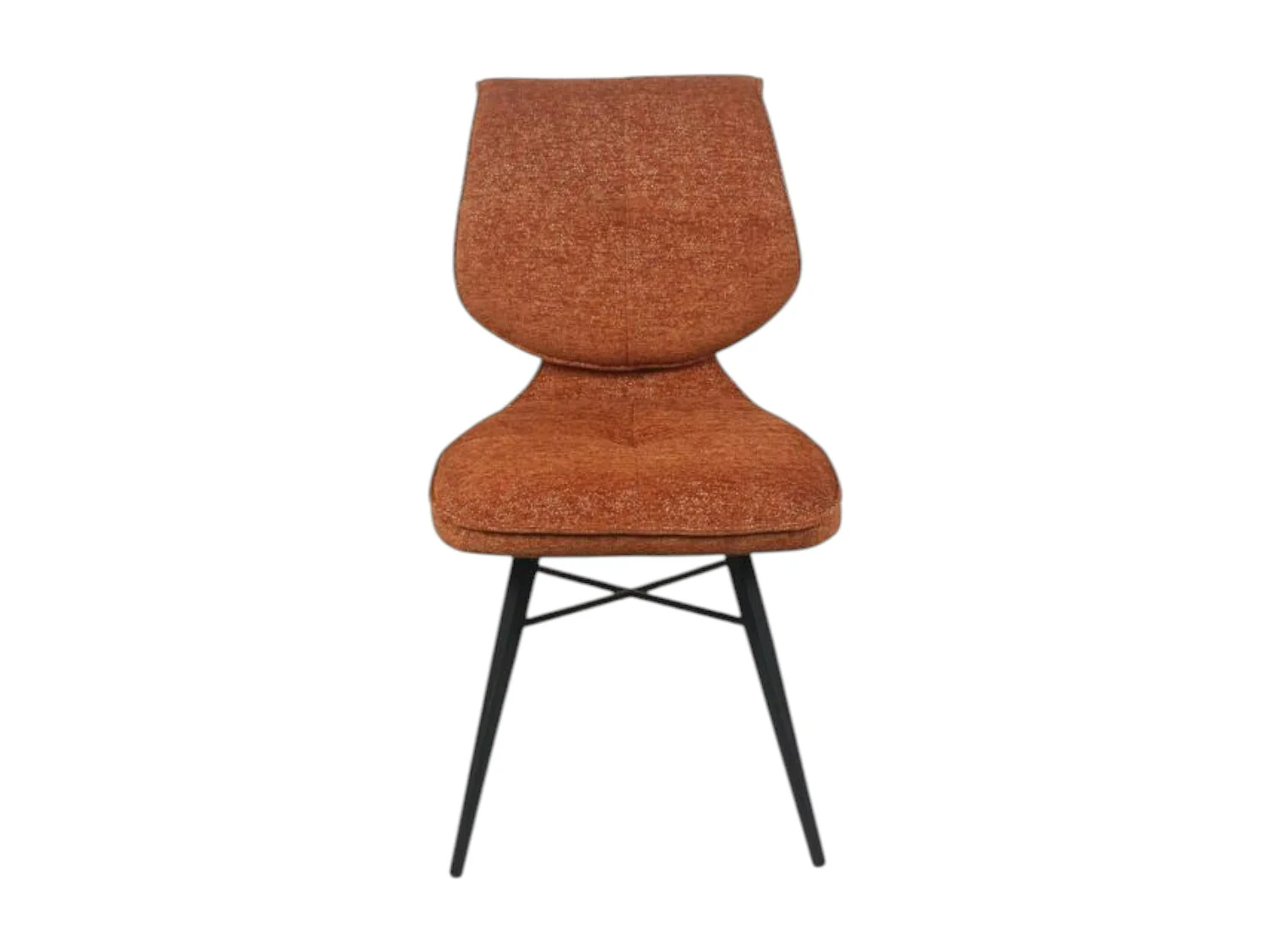 Chaise tissu rouille à dossier double (lot de 2) LIGURIE