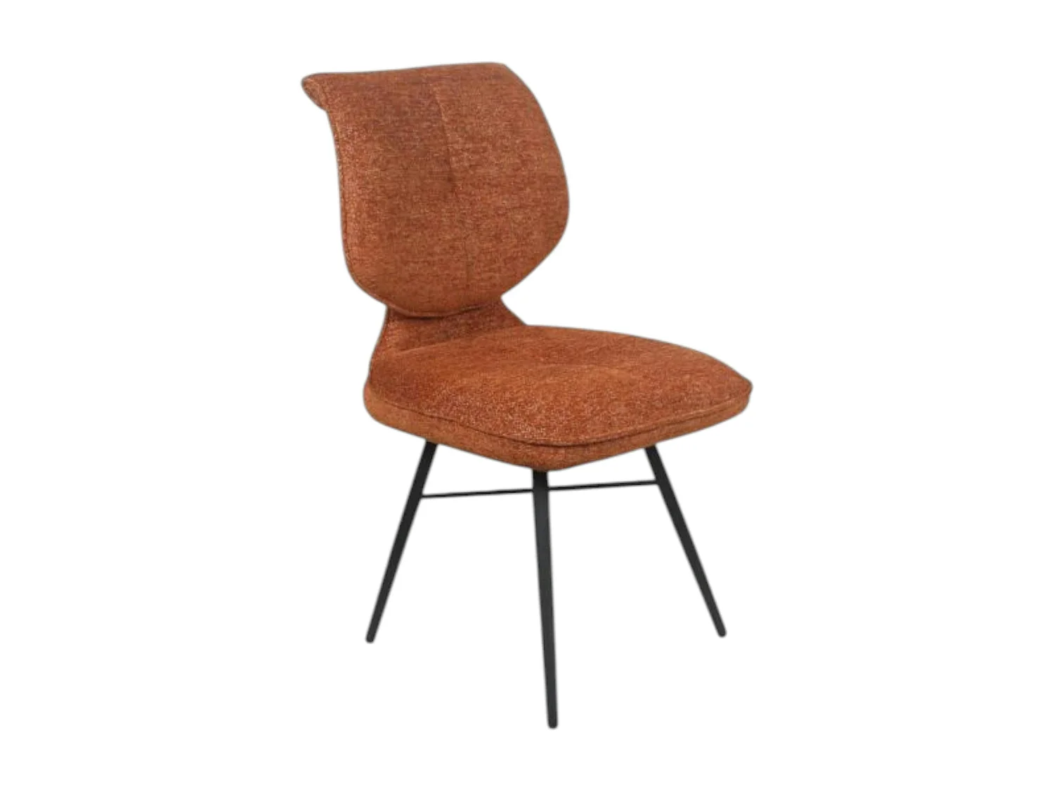 Chaise tissu rouille à dossier double (lot de 2) LIGURIE