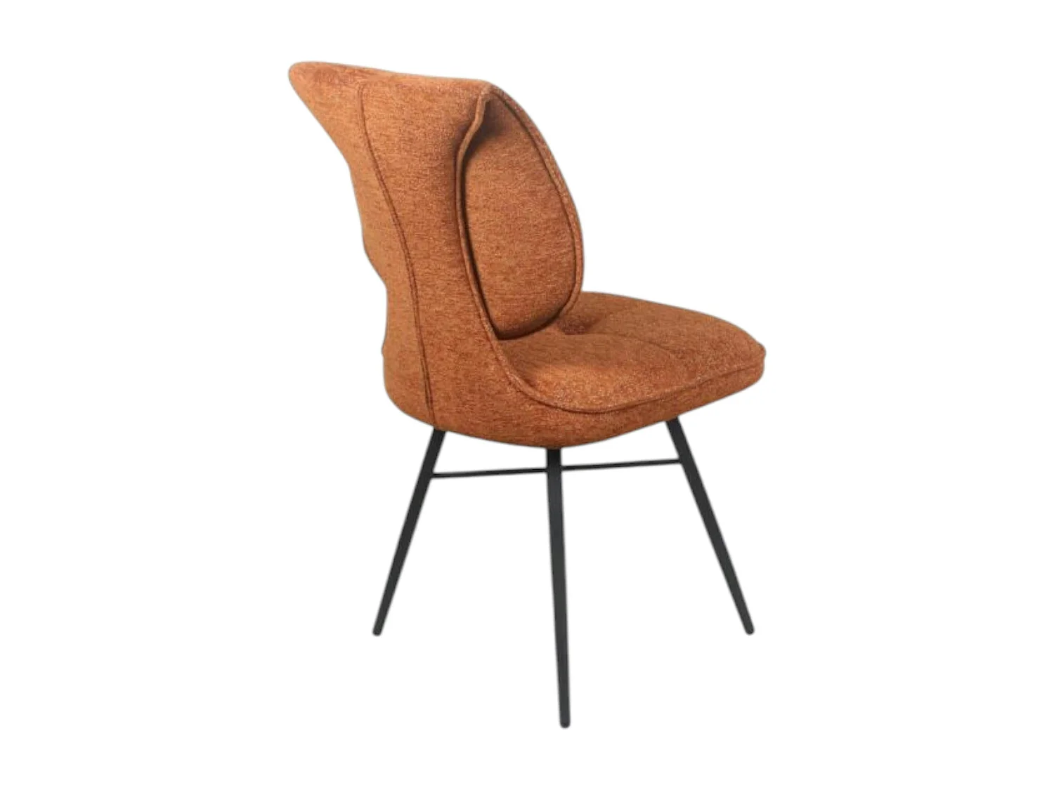 Chaise tissu rouille à dossier double (lot de 2) LIGURIE