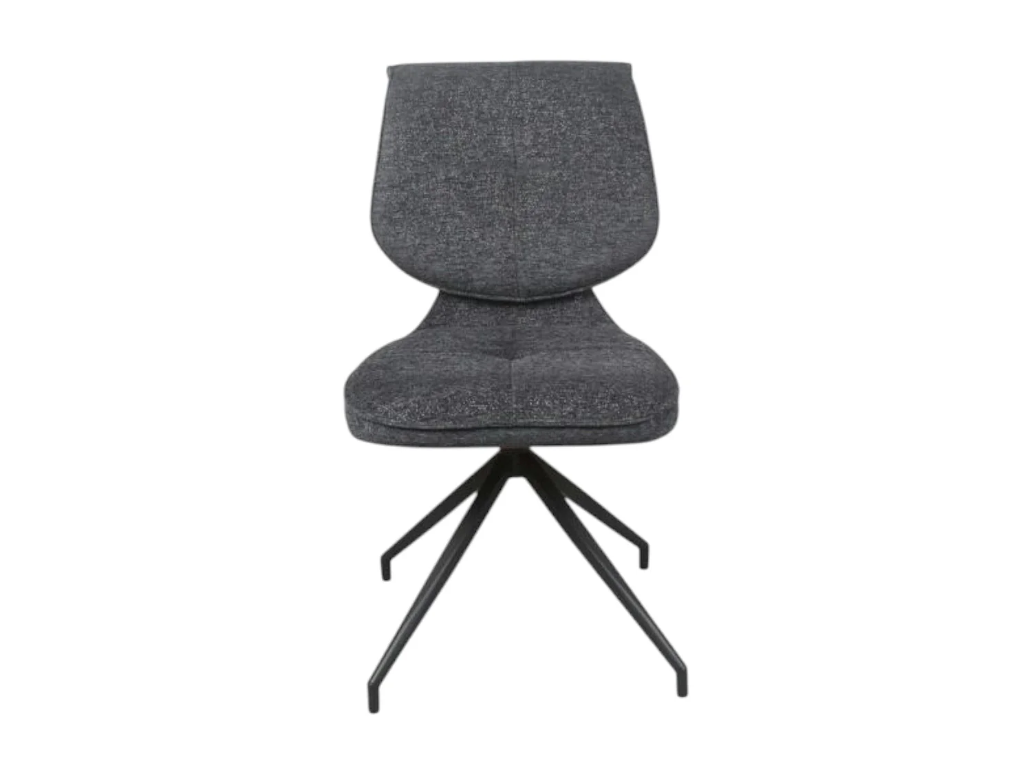 Chaise pivotante anthracite dossier double (lot de 2) LIGURIE